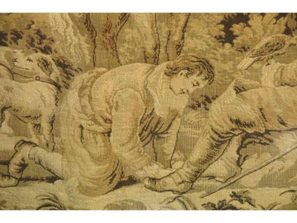 French, machine made tapestry. - 4