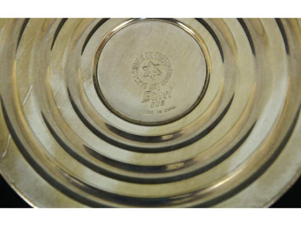 Pair of silver on copper candelabra - 6