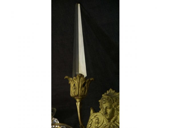 Pair of Empire style, ornate sconces. - 4