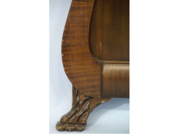 Queen size American Empire mahogany bed. c. 1900 - 2