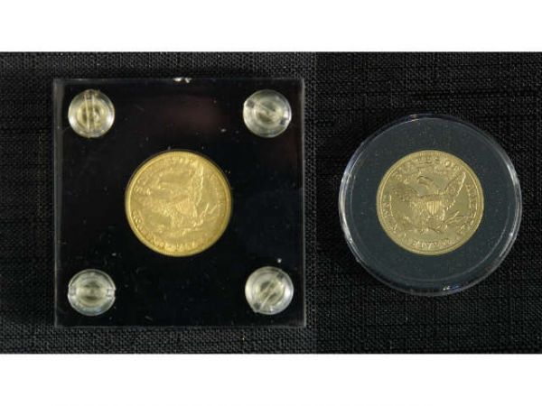1900 & 1801 $5 Liberty gold coin. - 2
