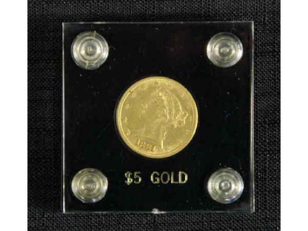 1900 & 1801 $5 Liberty gold coin. - 3