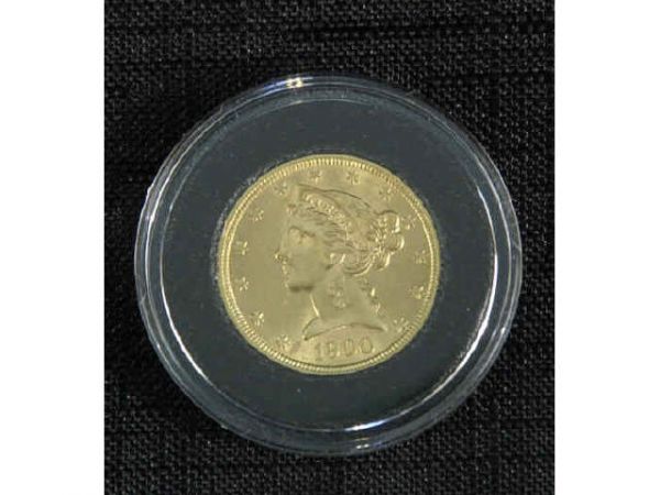 1900 & 1801 $5 Liberty gold coin. - 5