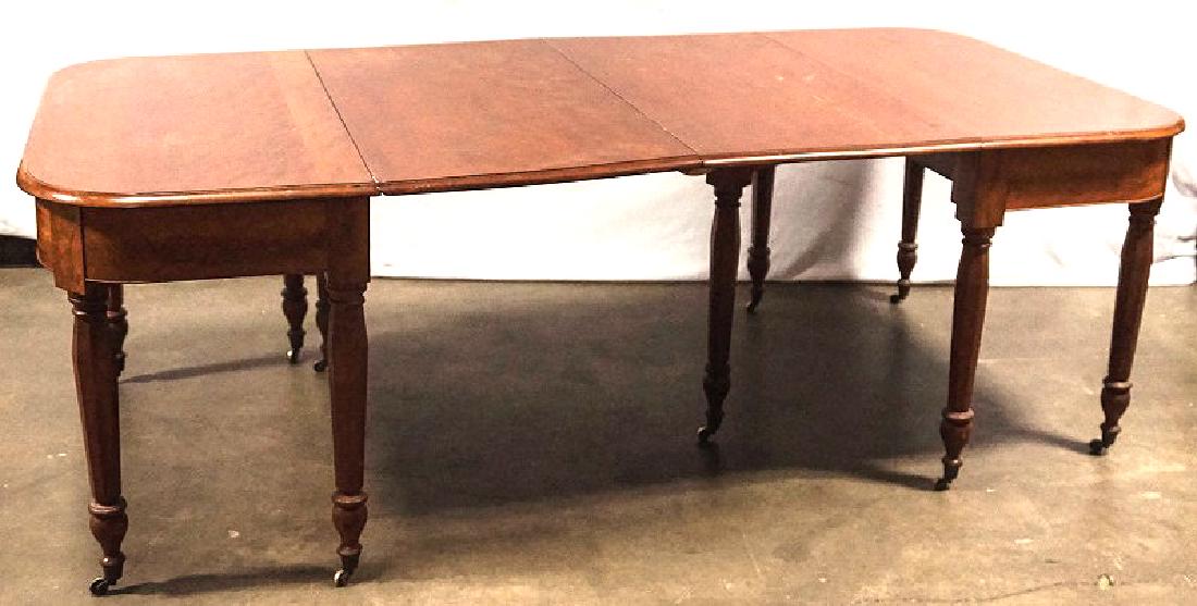 19th C. AMERICAN CHERRY GATE LEG TABLE, CIRCA 1840: 19th CENTURY AMERICAN CHERRY GATE LEG DROP LEAF TABLE, CIRCA 1840's. Height: 29 in. by Width: 86 in. by Depth: 44 in.