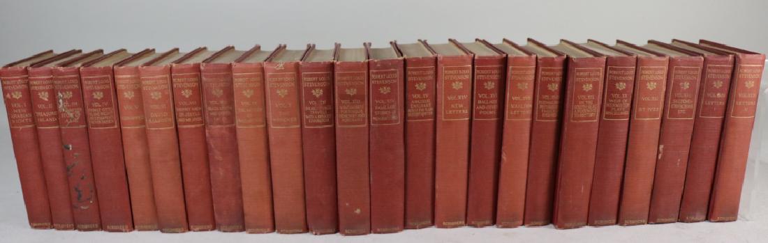 24 VOL SET OF ROBERT LOUIS STEVENSON 1920 (1 of 6)