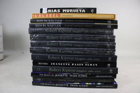 SET OF 14 ART BOOKS: SET OF 14 ART BOOKS - (6) ROBERT KIPNISS, (2) KIPNISS SOLITUTIDE, (3) SLOAN, (1) LOUIS LEGRAND, (1) ANSEL NUNN, (1) MURUETA