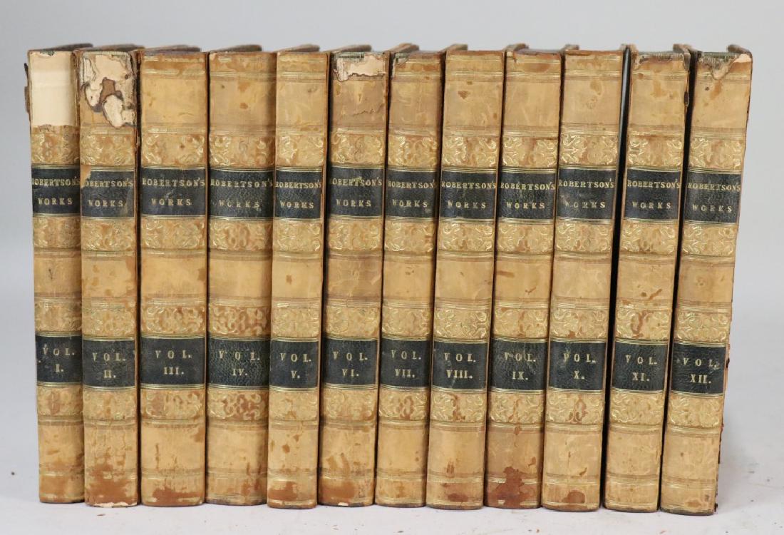 THE WORKS OF WILLIAM ROBERTSON 12 VOL 1822 (1 of 10)