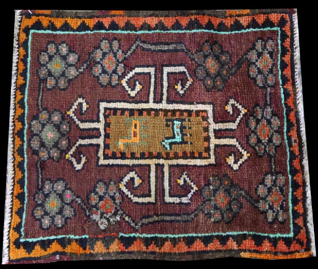 KURD PRAYER RUG: KURD PRAYER RUG. Height: 2 ft. 1 in. by Width: 1 ft. 9 in.