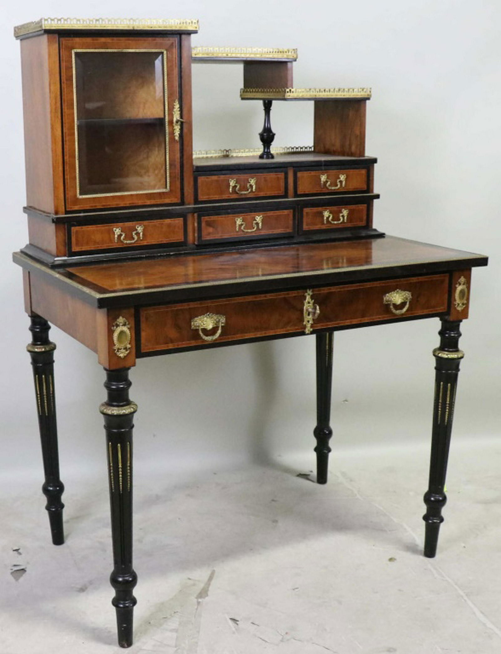19th CENTURY LOUIS PHILIPPE WALNUT WRITING DESK (1 of 6)