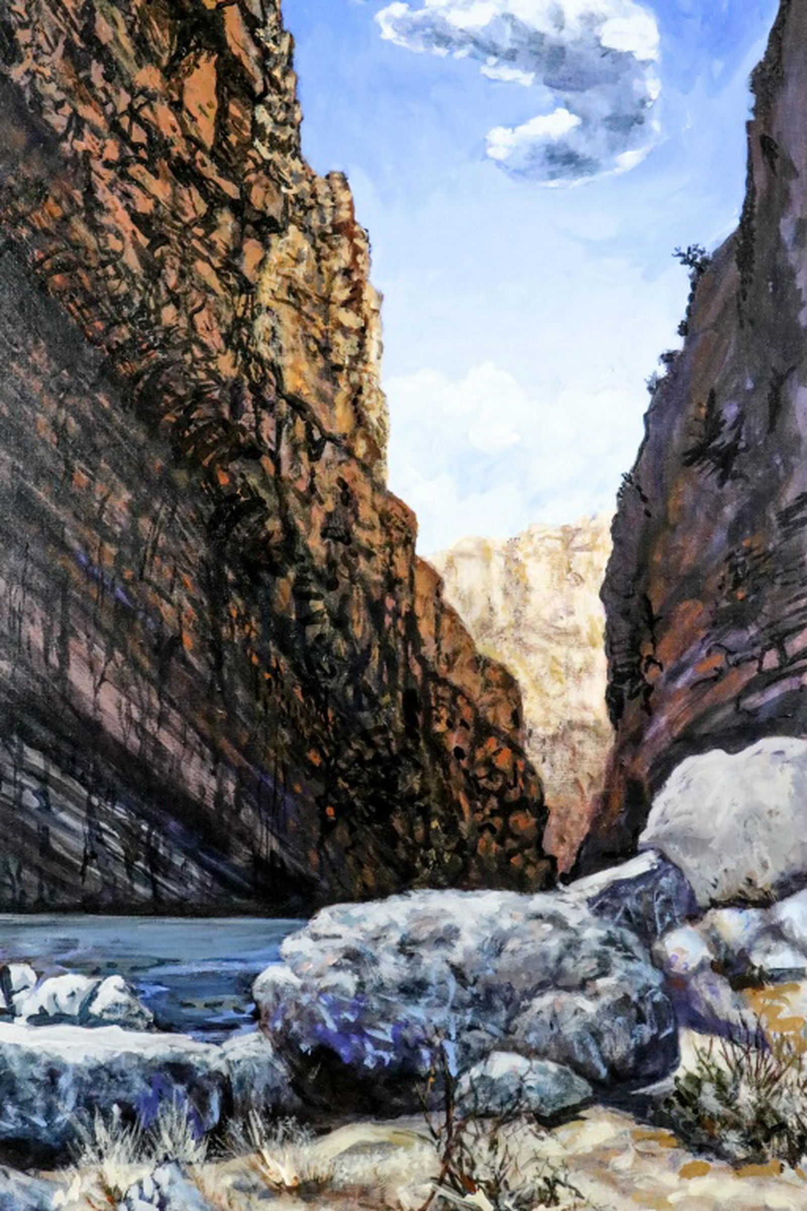 EARL STALEY LANDSCAPE ACRYLIC ON CANVAS (1 of 4)