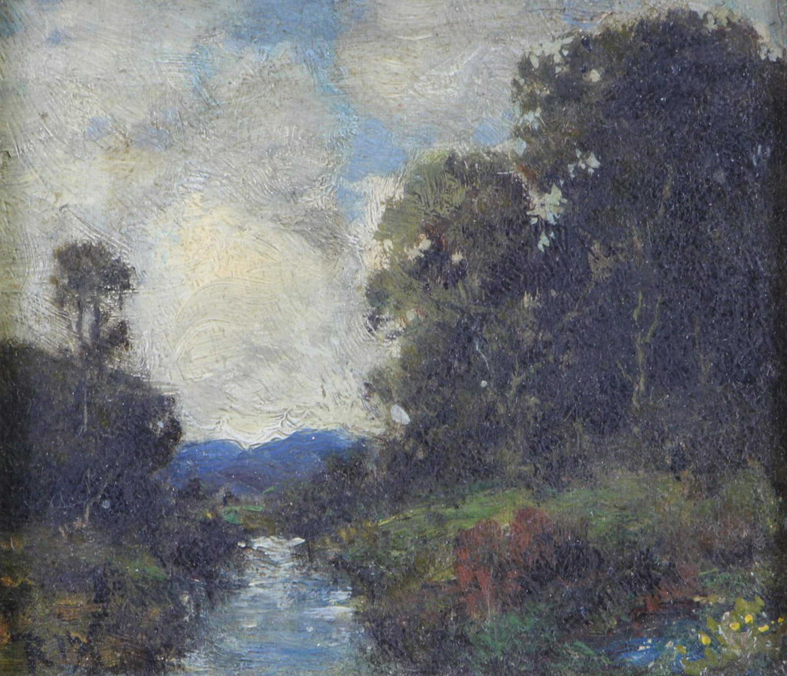 JULIAN RIX LANDSCAPE OIL ON PANEL PAINTING (1 of 2)