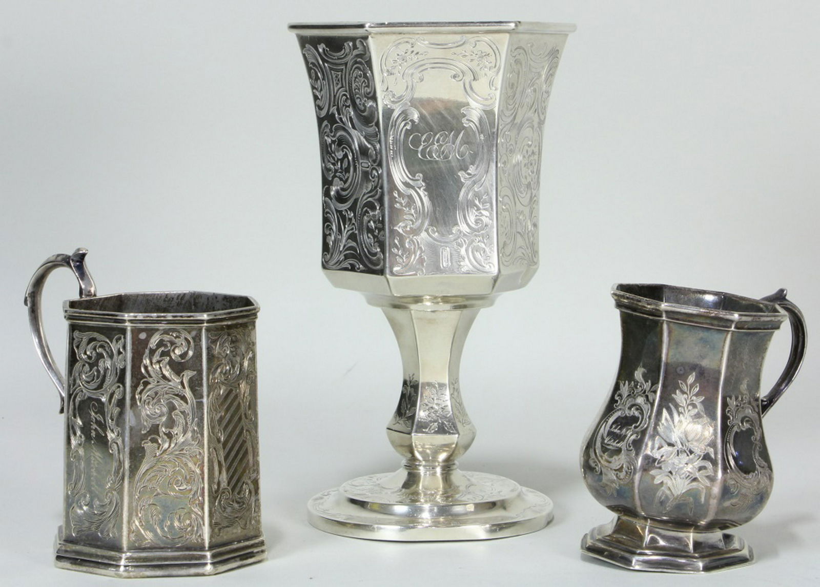 THREE 19th CENTURY NEW YORK SILVERPLATED PIECES (1 of 4)