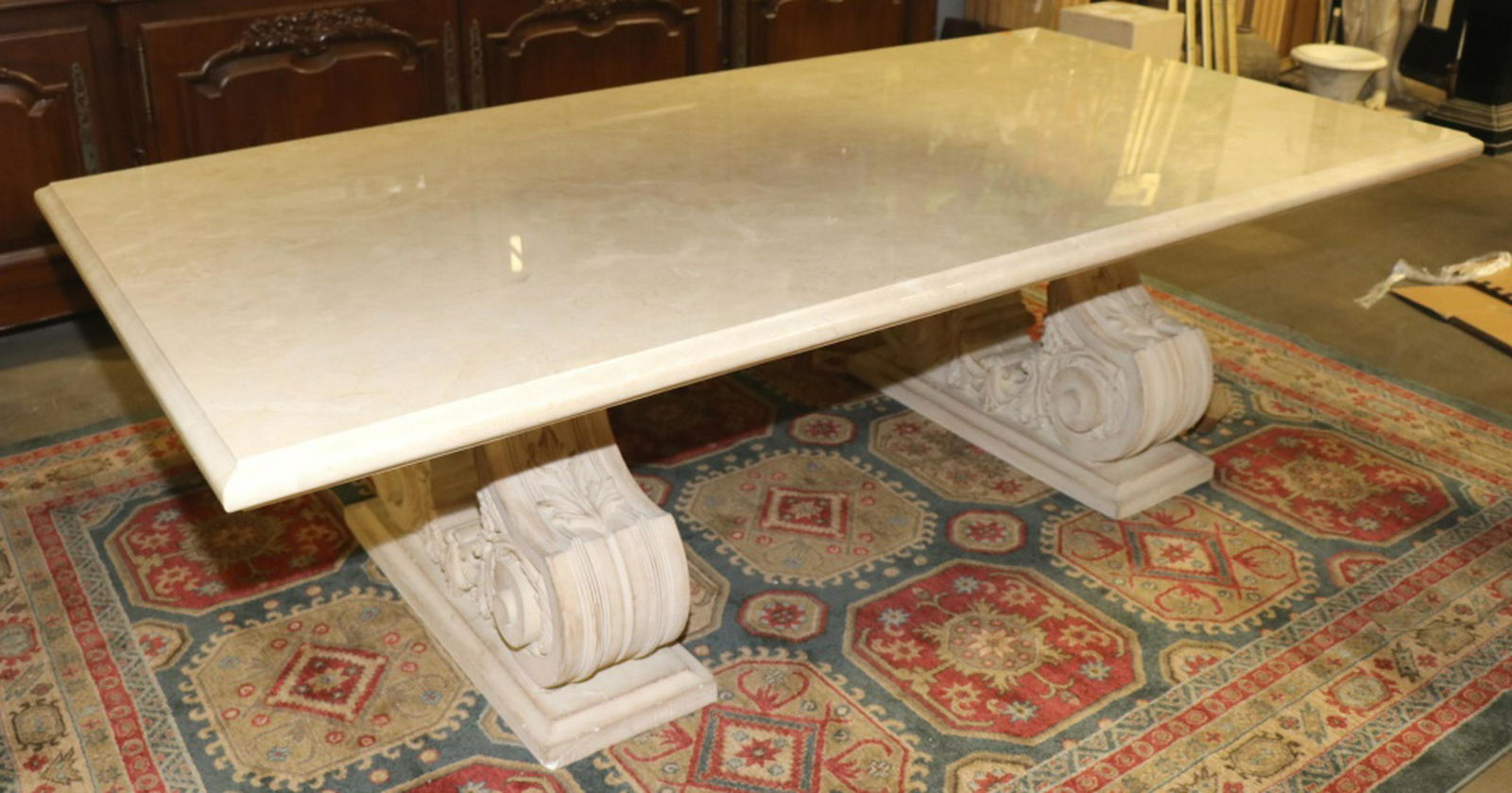 NEO-CLASSICAL STYLE MARBLE TOP TABLE (1 of 6)