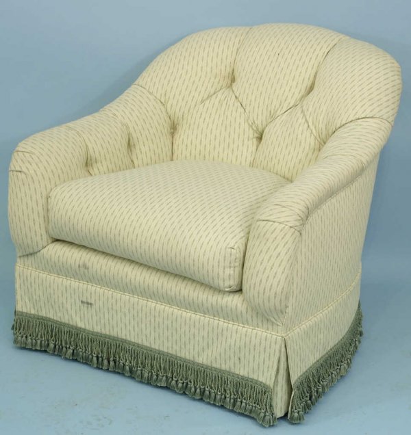 Nice upholstered Bergere chair.