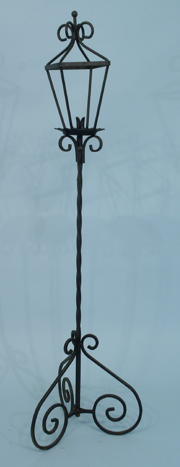 Wrought iron candlestick