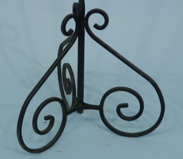 Wrought iron candlestick - 3