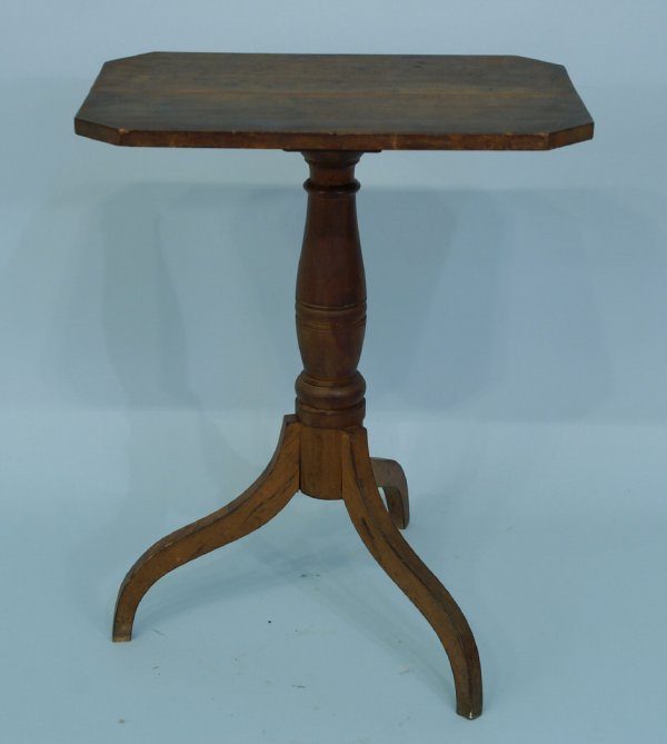 Early antique Federal candle stand