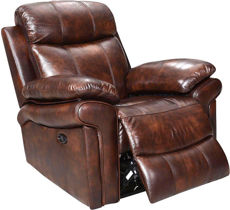 LEATHER ITALIA JOPLIN BROWN LEATHER POWER RECLINER: LEATHER ITALIA JOPLIN BROWN LEATHER POWER RECLINER Height: 39 in. by Width: 35 in. by Depth: 20