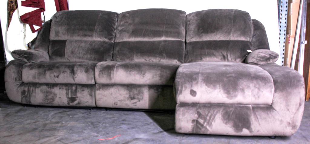 KENT COBBLESTONE RECLINING SOFA: KENT COBBLESTONE RECLINING SOFA Height: 35 in. by Width: 82 in. by Depth: 30