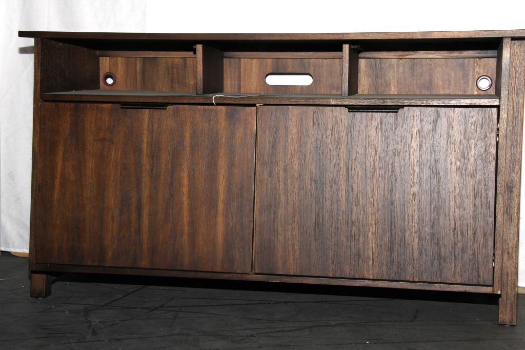 54" ENTERTAINMENT CONSOLE: 54" ENTERTAINMENT CONSOLE Height: 30.5 in. by Width: 54 in. by Depth: 17.5