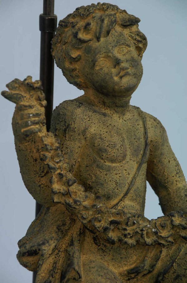 1 PLASTER CHERUB LAMP - 2
