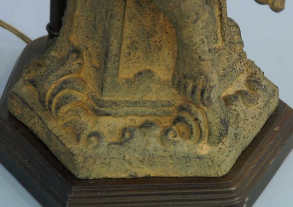 1 PLASTER CHERUB LAMP - 3