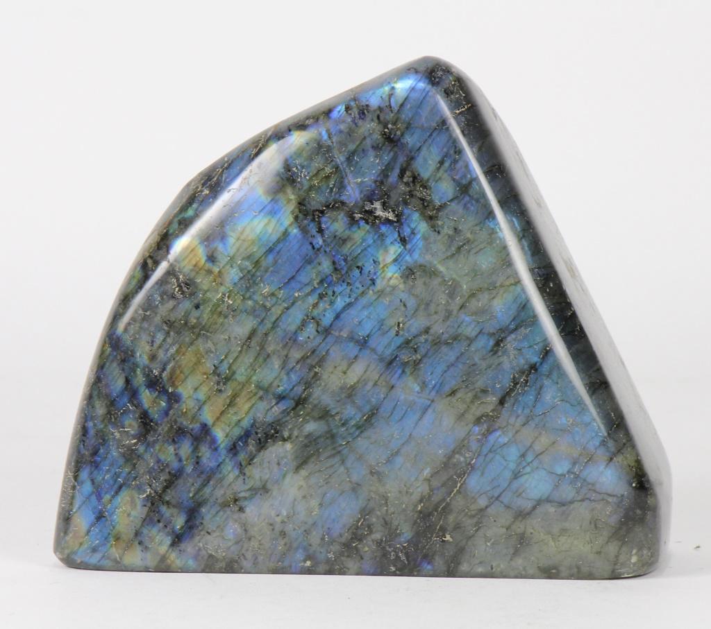 LABRADORITE: LABRADORITE. Height: 5 1/2 in. by Width: 6 in. by Depth: 3 in.