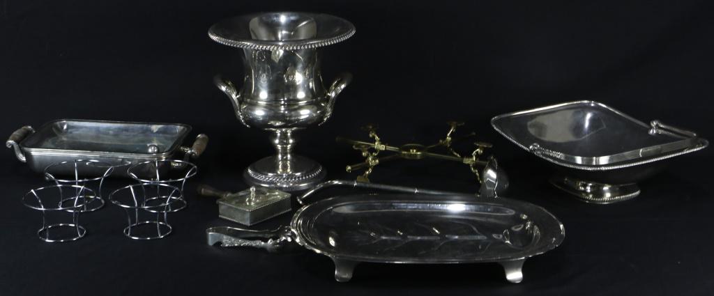 MIXED BOX LOT OF 12  SILVER PLATED PIECES.  FROM  THE (1 of 1)