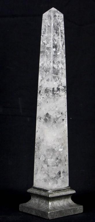 QUARTZ OBELISK Height: 14 in. by Width: 3 in. by (1 of 2)