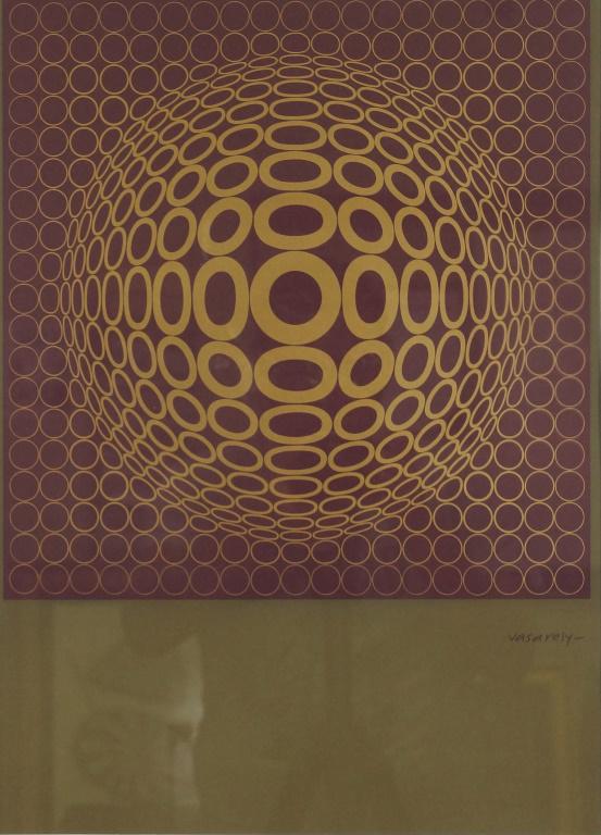 VICTOR VASARELY "ABSTRACT" LITHOGRAPH Height: 35 &  22 (1 of 3)