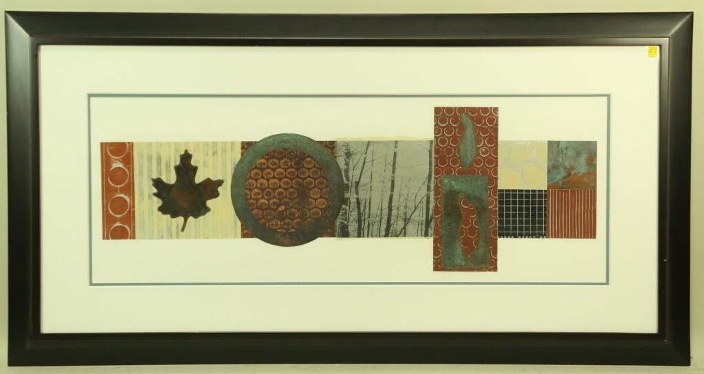 KAREN MUSMECI "JAY CROSS SECTION" MIXED MEDIA. Height:: KAREN MUSMECI "JAY CROSS SECTION" MIXED MEDIA. Height: 27.5 in. by Width: 52.5 in.