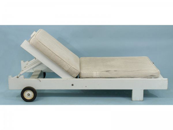 PAIR OF LAWN CHAISES: PAIR OF LAWN CHAISES. Height: 16 in. by Width: 77 in. by Depth: 30 in.