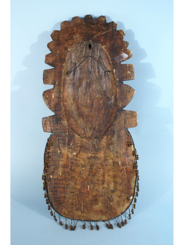 AFRICAN CARVED WOOD BUST - 6