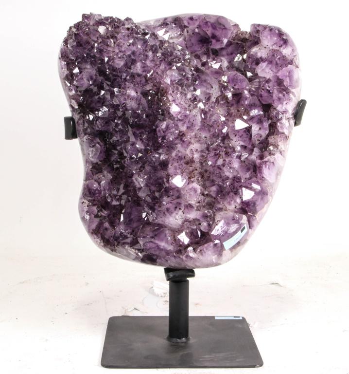 AMETHYST SPECIMEN WITH INCLUSIONS WEIGHT 57.1LBS 17IN W (1 of 4)
