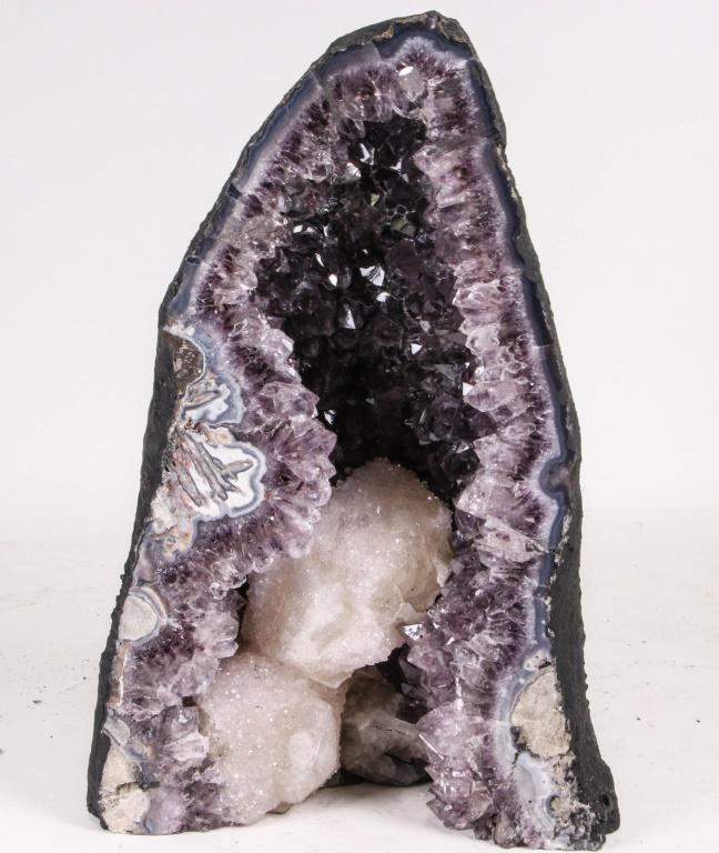 AMETHYST GEODE WITH QUARTZ INCLUSIONS (1 of 4)