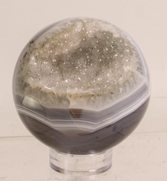 POLISHED BLUE AGATE SPHERE (1 of 4)