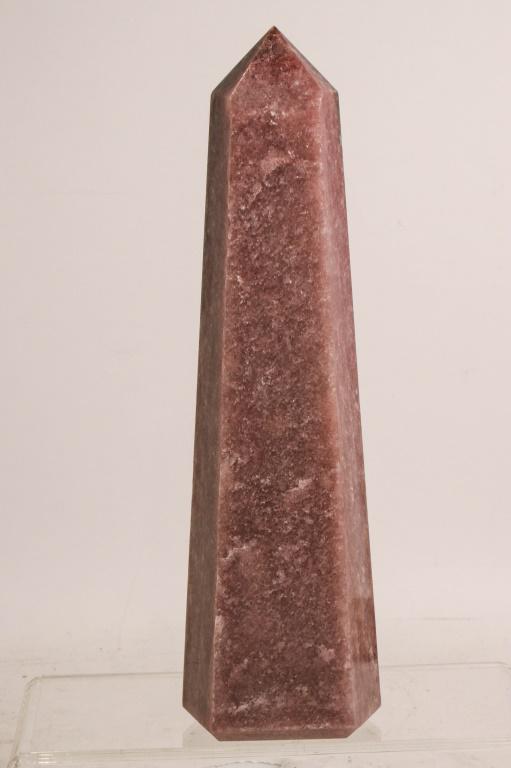 RED AVENTURINE OBELISK: RED AVENTURINE OBELISK WEIGHT 5.7LBS