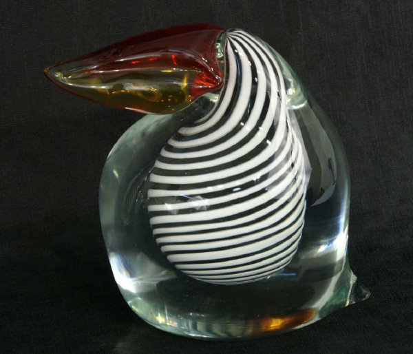 TRIO OF ART GLASS BIRDS - 7