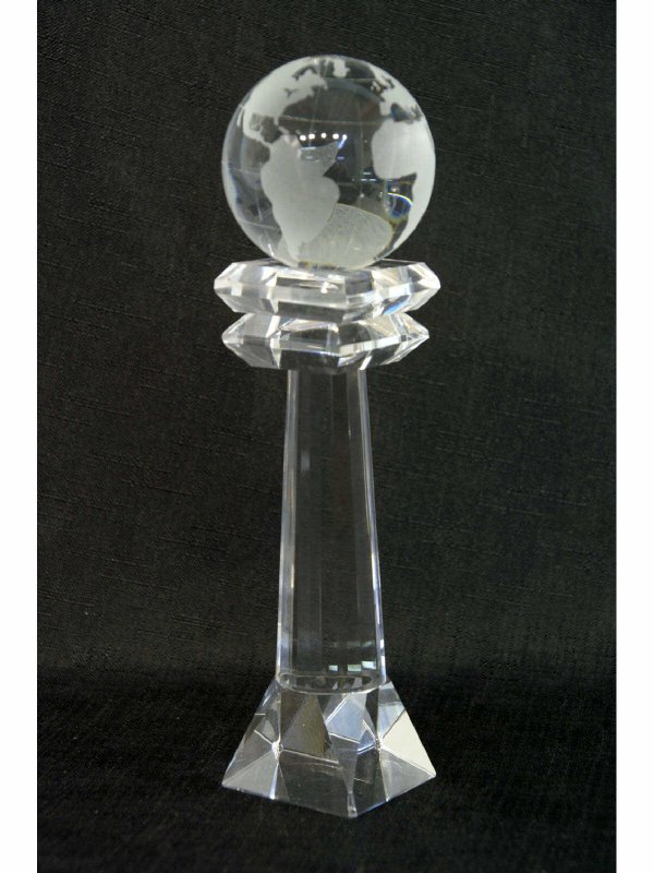 TWO GLASS GLOBES - 2