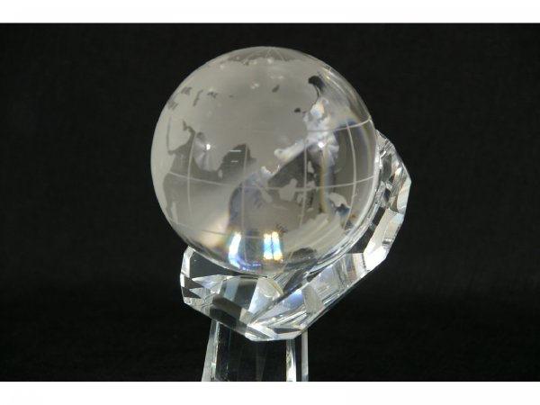 TWO GLASS GLOBES - 4