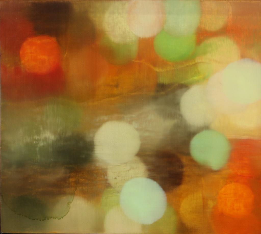 ANGELINA NASSO ABSTRACT ACRYLIC ON PANEL: ANGELINA NASSO ABSTRACT ACRYLIC ON PANEL. Height: 17 & 11 1/2 in. by Width: 18 1/2 & 13 in. by Depth: 3 in.