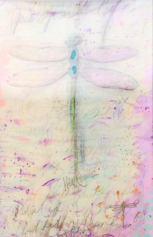 TIM YANKE HOLOGRAPHIC DRAGONFLY: TIM YANKE HOLOGRAPHIC DRAGONFLY. Height: 29 1/2 & 15 in. by Width: 24 & 10 in.
