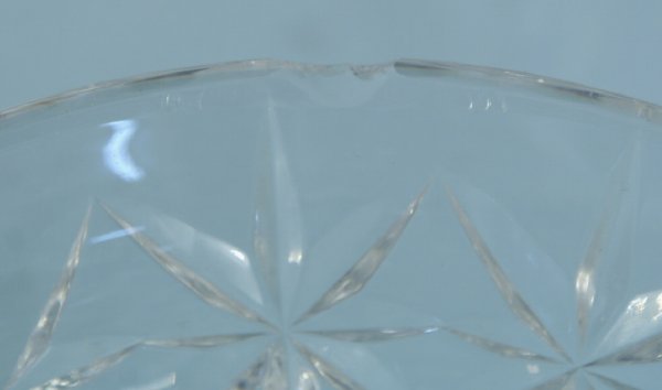 BOX LOT OF CUT GLASS PIECES - 6