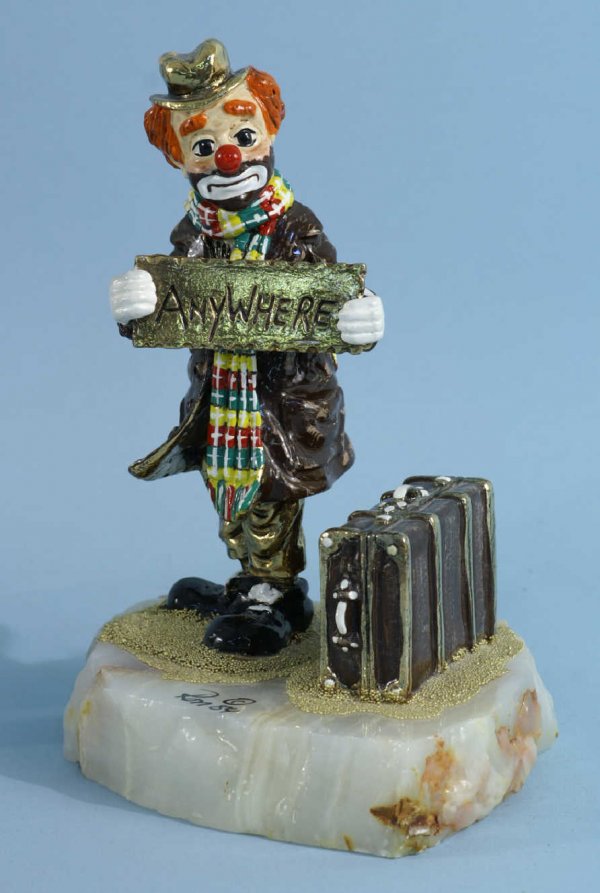 THREE RON A. LEE ART SCULPTURES OF CLOWNS - 2