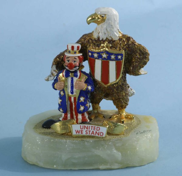 THREE RON A. LEE ART SCULPTURES OF CLOWNS - 2