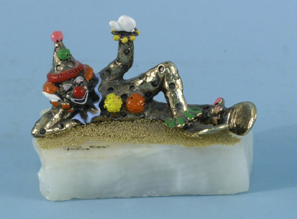 THREE RON A. LEE ART SCULPTURES OF CLOWNS - 5