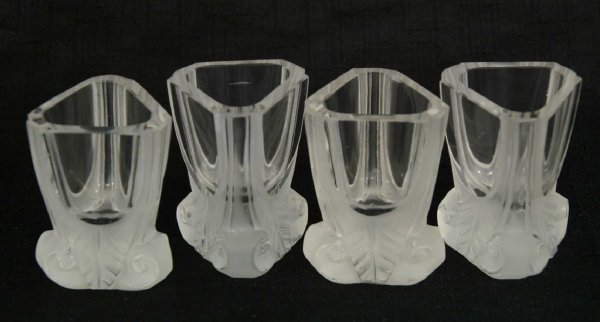 BOX LOT OF FROSTED GLASS - 2