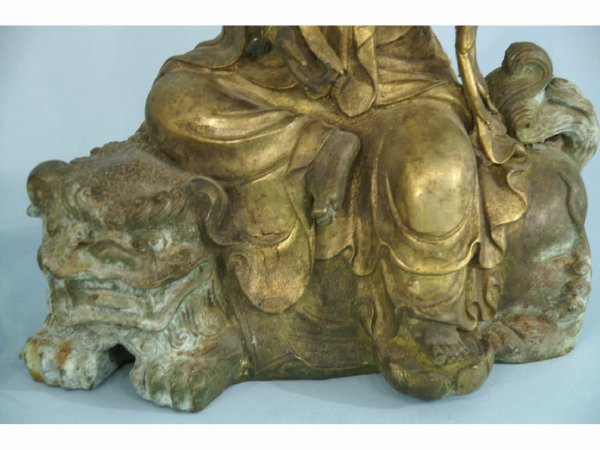 PAIR OF ORIENTAL BRONZE SEATED BUDDHAS - 4