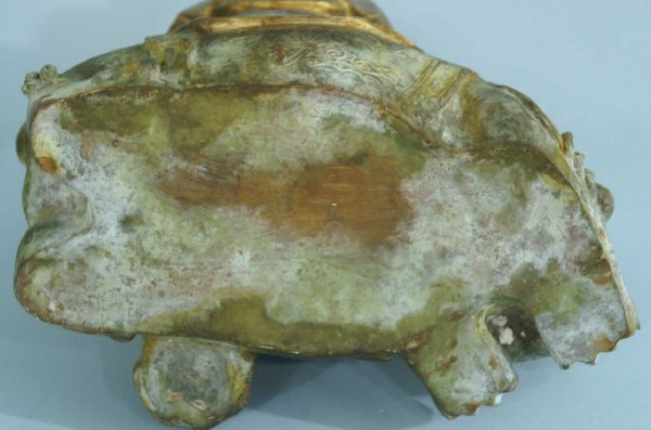 PAIR OF ORIENTAL BRONZE SEATED BUDDHAS - 9