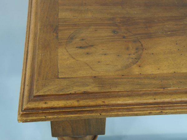 19TH CENTURY FRENCH OAK CONSOLE WITH STRETCHER - 4